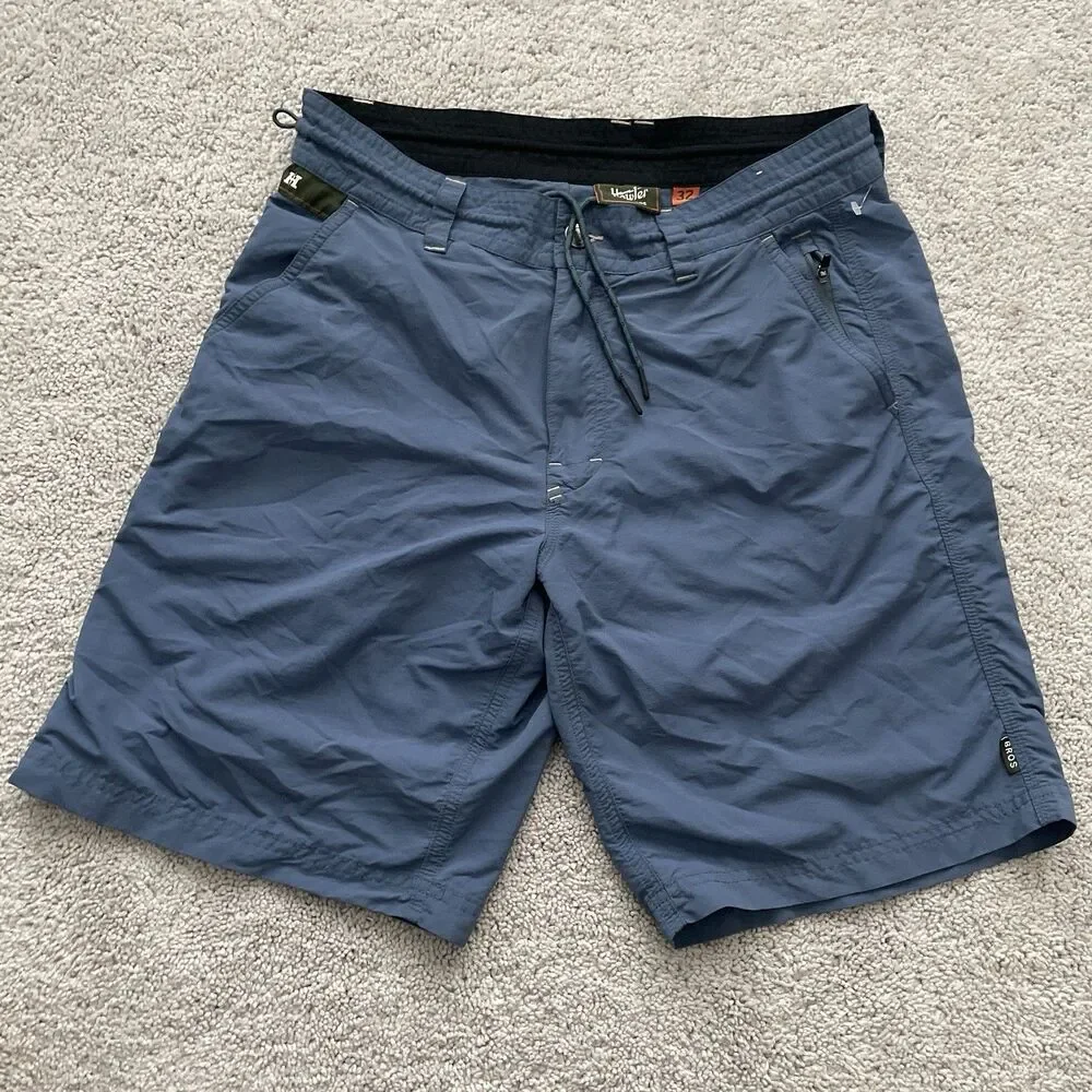 Howler Brothers Horizon Hybrid Shorts Blue Stone Ripstop Quick Drying Mens 32
